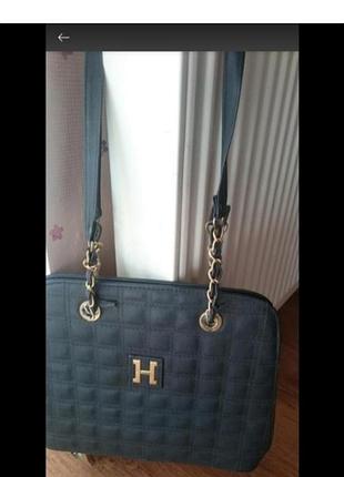 Сумка, вінтаж. шкірзам . довгі ручки.доьре тримає форму