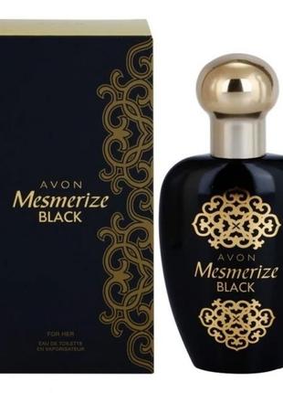 Туалетна вода mesmerize black for her avon, 50ml