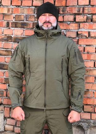 Куртка тактична soft shell хакі esd