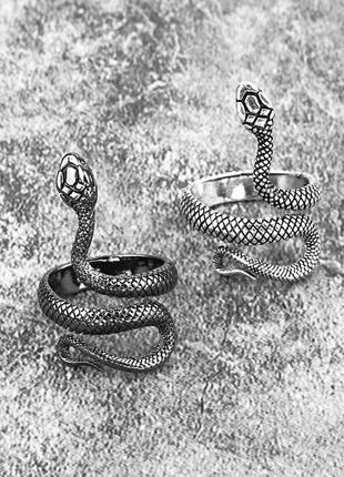 Кольцо змея в двух цветах6 фото