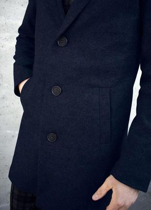 Мужское весеннее пальто из кашемира на пуговицах размеры s-xl4 фото
