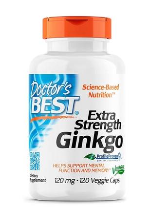 Экстракт гинкго билоба экстра сила (extra strength ginkgo) 120 мг 120 шт.