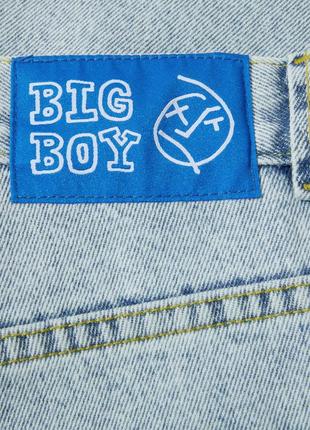 Polar big boy оригінал light blue джинси реп штани широкі скейт7 фото