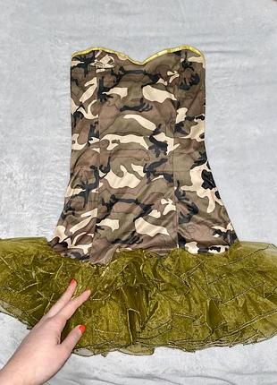 Рольове плаття мілітарі пілотесса плаття пачка