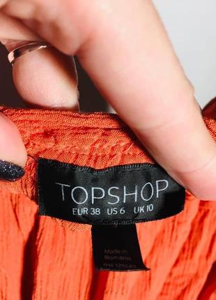 Комбинезон по плечам кирпичного цвета topshop4 фото