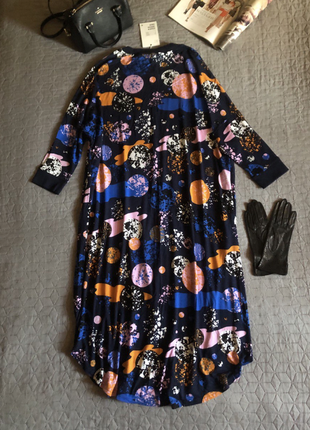 Нова, яскрава, віскозна сукня оверсайз monki, р.м-l-xl2 фото