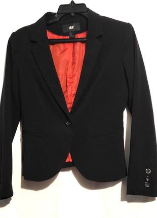 Черный пиджак, жакет h&m