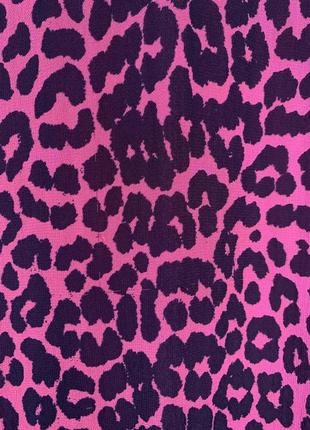 Плаття літнє рожеве леопардовий принт7 фото