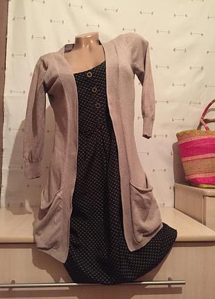 2в1 платье и кардиган накидка жакет сарафан миди