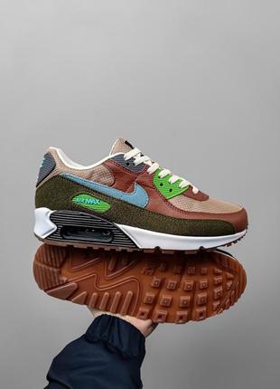 Чоловічі кросівки nike air max 90 hemp, якісні зручні повсякденні кросівки для чоловіків