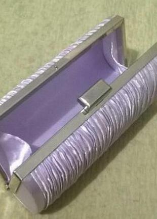 Клатч ніжного бузкового кольору. размер16х8х7