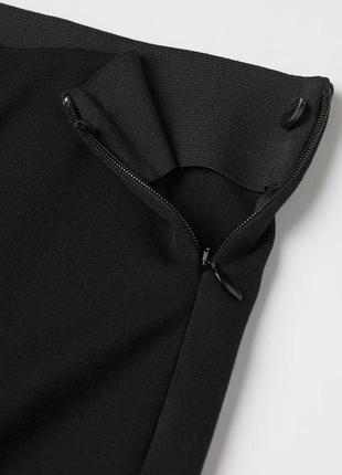 Стильные широкие черные брюки леггинсы h&m на высокой посадке4 фото