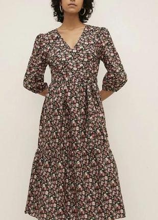 Сукня в квітковий принт oasis р. 18/3xl/46 - 6/2xl/44.