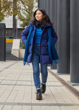 Безшовне пухове пальто куртка uniqlo