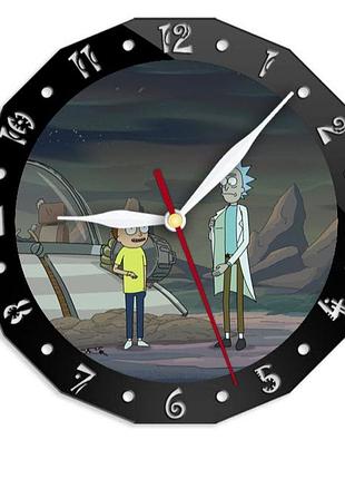Креативные декоративные настольные часы рик и морти rick and morty 15 см