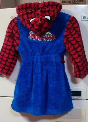 Spider-man халатик для хлопчика 4-5 років/104-110 см4 фото