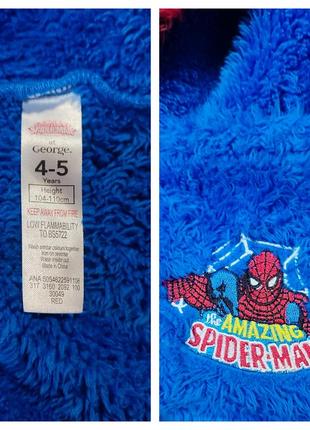 Spider-man халатик для хлопчика 4-5 років/104-110 см5 фото