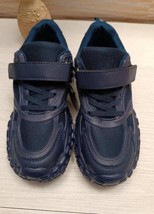 Темно - синие качественные кроссовки дышащие tом.м3 фото