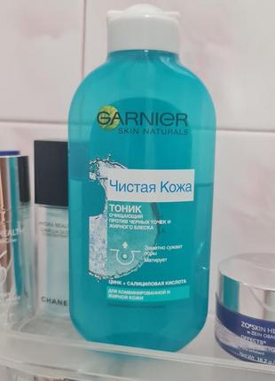 Тоник для проблемной смешанной и жирной кожи garnier pure active