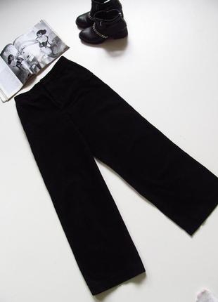 Нереальные черные вельветовые широкие штаны с высочайшей посадкой🔥6 фото