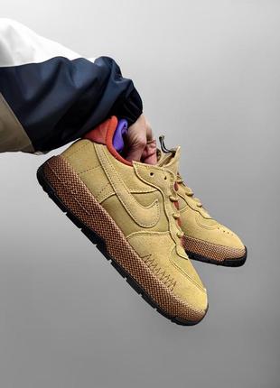 Кросівки nike  air force 1 wild wheat gold4 фото