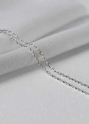 Срібний ланцюжок ланцюг якір 45 см срібло 925 проби родоване 1.60г 849р1/45