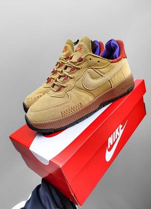 Кросівки nike  air force 1 wild wheat gold2 фото