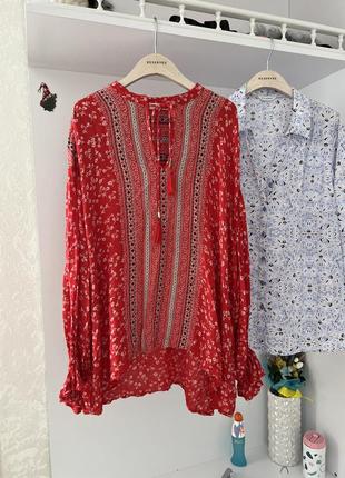 Красивая вискозная блузка батал marks & spencer