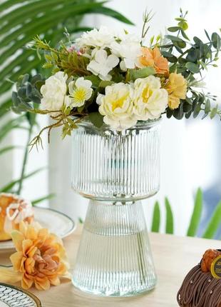 Скляна ваза, 31 см1 фото