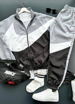 Весенний спортивный костюм nike, весенняя спортивка,плащовка, штаны+ветровка1 фото