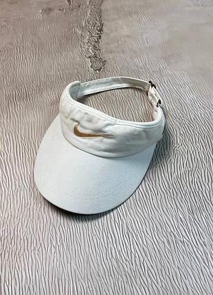 Винтажный козирек nike белого цвета женский кепка бейсболка