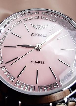 Женские классические наручные  часы с металлическим браслетом skmei 1964 sipk5 фото