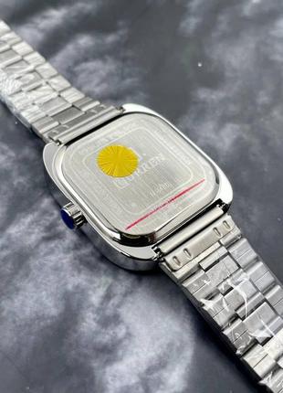 Чоловічий класичний кварцовий  наручний годинник curren 8460 silver-green4 фото
