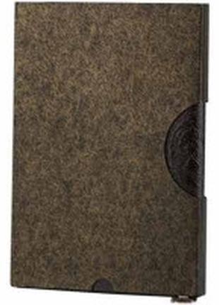 Щоденник блокнот недатований а5 лінія шкірзам коричневий, чорний з тисненням
