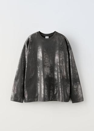 Реглан кофта з напиленням zara
