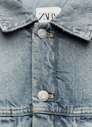 Утеплена джинсова куртка zara m-l, xl-xxl6 фото