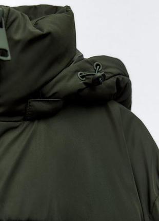 Водо- та вітронепроникна куртка-анорак (пуховик) з капюшоном zara4 фото