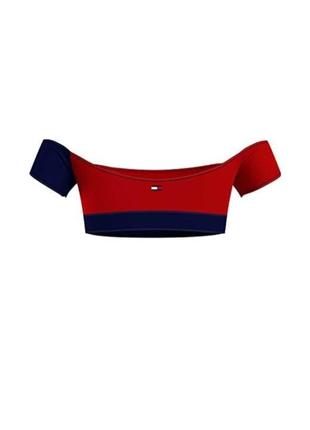 Брендовый кроп топ tommy hilfiger