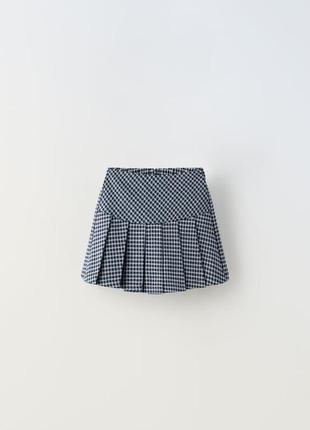 Стильна спідниця -шорти в складку zara 8-9 років (128-134 см)