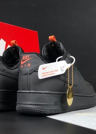 Чоловічі шкіряні, чорні, стильні кросівки nike air force 1 limited. від 41 до 45 рр. 12121 дш2 фото