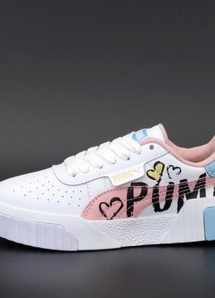 Жіночі кросівки пума калі білі puma cali, жіночі кросівки пума