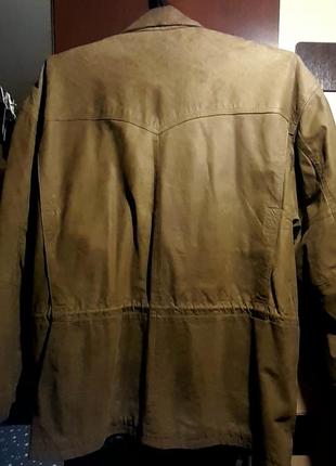 Немецкая кожаная куртка парка большой размер