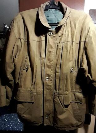 Немецкая кожаная куртка парка большой размер