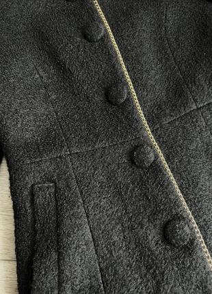 Твідове пальто з натуральним хутром2 фото