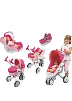 Smoby коляска люлька 5in1 quinny maxi cosi