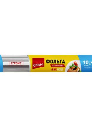 Фольга алюмінієва chisto міцна для харчових продуктів 10+1 м (4823098407959)