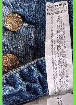 Нові з біркою джинси висока посадка mom мом р.26 xxs, xs 100% бавовна zara5 фото