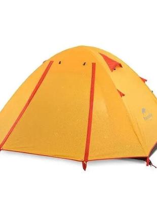 Палатка naturehike p-series iv (4-местная) 210t 65d polyester nh18z044-p оранжевый