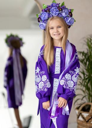 Вышиванка для девочки вышитое платье вишитое