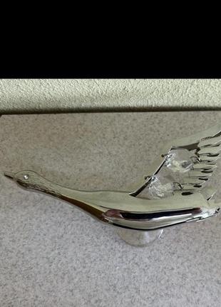 Фігурка «лебідь» з кристалами сваровські на ліпучці